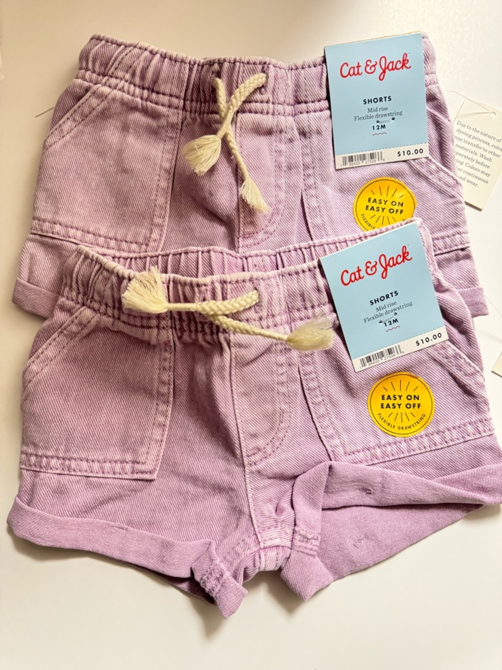 2pcs 12M Cat & Jack Toddler Shorts
